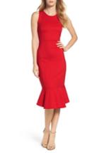 Women's Felicity & Coco Flutter Hem Midi Dress - Red