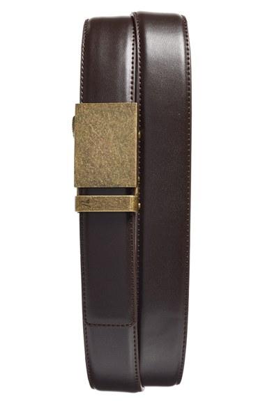 Men's Mission Belt 'bronze' Leather Belt - Bronze/ Brown