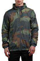 Men's Volcom Ermont Hooded Windbreaker - Green