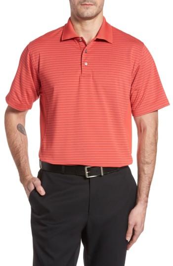Men's Swc Stripe Polo, Size - Red