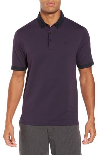 Men's Travis Mathew Irving Pique Polo, Size - Purple