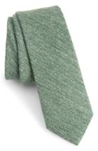 Men's The Tie Bar West Ridge Silk Skinny Tie, Size - Green