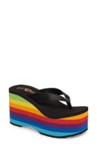 Women's Rocket Dog Paradise Platform Wedge Flip Flop M - Pink