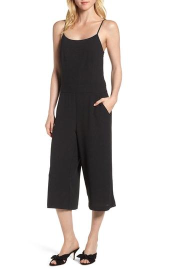 Women's 1.state Spaghetti Strap Culotte Jumpsuit - Black