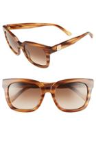 Women's Mcm 54mm Retro Sunglasses - Striped Cognac