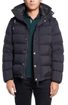 Men's Burberry Convertible Quilted Jacket, Size - Black
