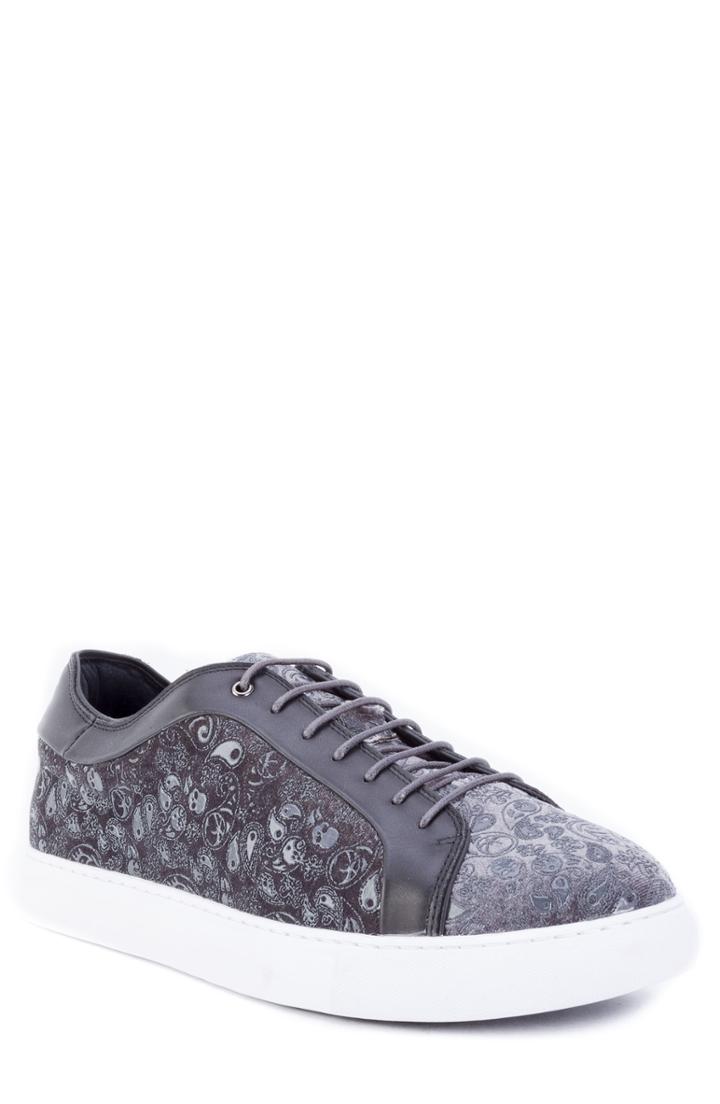 Men's Robert Graham Coates Paisley Sneaker .5 M - Grey
