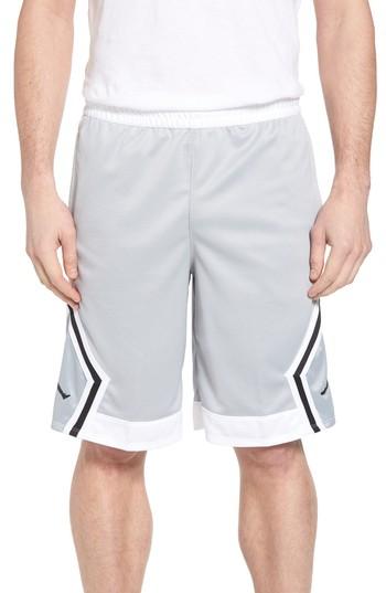 Men's Nike Jordan Sportswear Rise Diamond Shorts - Grey