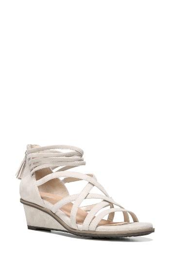 Women's Dr. Scholl's Granted Wedge Sandal M - Grey