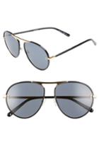 Women's Stella Mccartney 58mm Aviator Sunglasses - Black