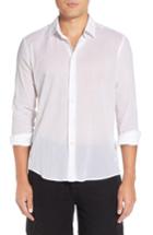 Men's Vilebrequin Cotton Voile Sport Shirt, Size - White