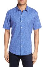 Men's Zachary Prell Rashid Print Sport Shirt, Size - Blue