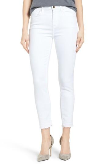 Women's Jen7 Release Hem Stretch Skinny Ankle Jeans - White