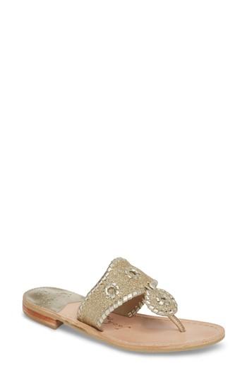 Women's Jack Rogers 'sparkle' Sandal .5 M - Metallic