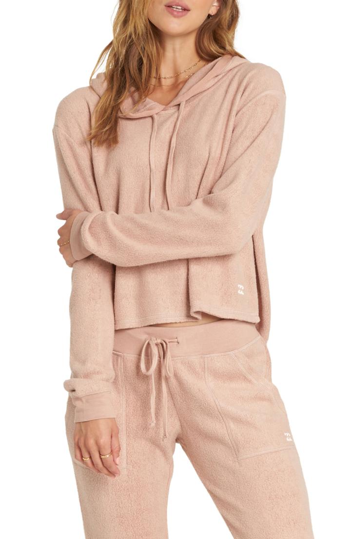 Women's Billabong Coffee Break Crop Pullover - Beige