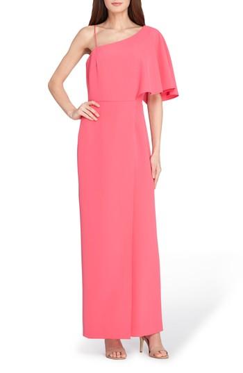 Women's Tahari Asymmetrical Bell Bottom Jumpsuit - Pink