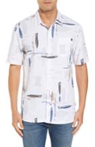 Men's Jack O'neill Hook And Line Print Camp Shirt - White