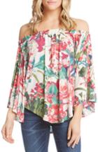 Women's Karen Kane Off The Shoulder Floral Top - Pink