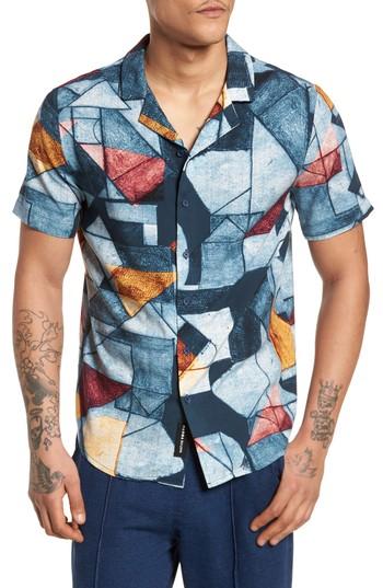 Men's Native Youth Olio Etch Woven Shirt - Blue