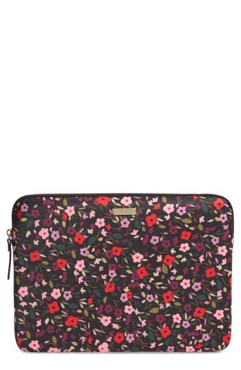 Kate Spade New York Boho Floral 13-inch Laptop Sleeve - Black