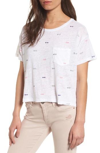 Women's Rails Billie Linen Blend Tee - White