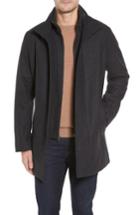 Men's Cole Haan Melton Wool Blend Coat - Grey