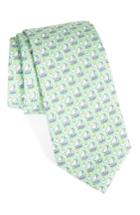 Men's Vineyard Vines Sail & Sun Print Silk Tie, Size - Green