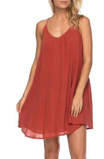 Women's Roxy Great Intentions Trapeze Dress - Orange
