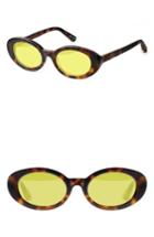 Women's Elizabeth And James Mckinely 51mm Oval Sunglasses - Tortoise/ Yellow