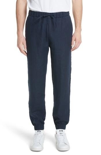 Men's Onia Rick Linen Jogger Pants - Blue