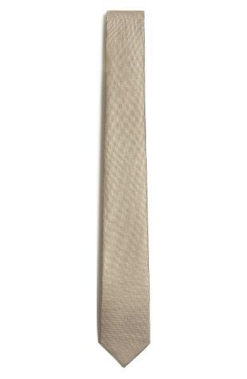 Men's Topman Textured Tie, Size - Beige