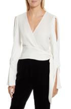 Women's 3.1 Phillip Lim Slit Sleeve Silk Blouse - White