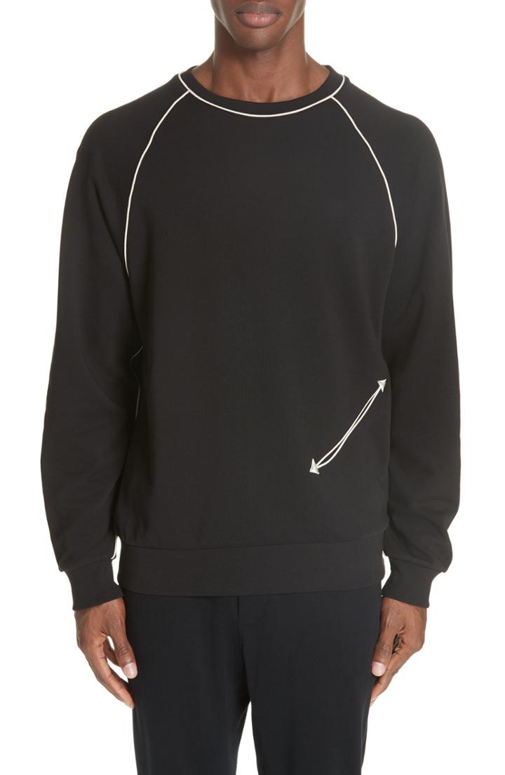 Men's Dries Van Noten Western Piped Sweatshirt