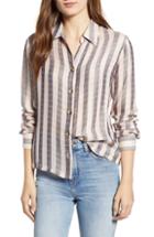 Women's Socialite Stripe Blouse - Blue