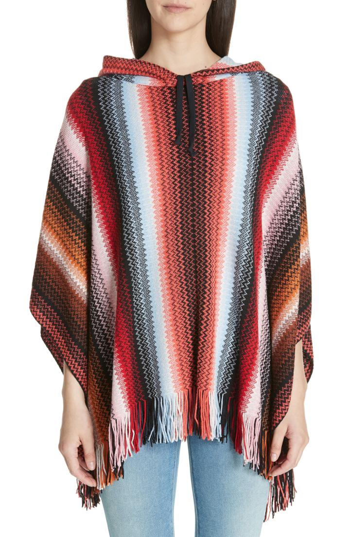 Women's Missoni Zigzag Hooded Poncho