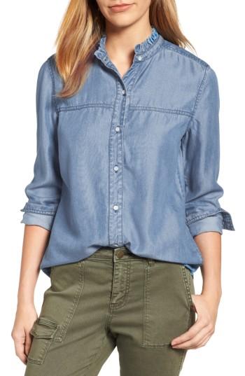 Women's Caslon Chambray Shirt - Blue
