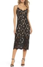 Women's Nsr Lace Midi Slipdress - Black