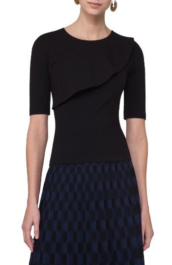 Women's Akris Punto Ruffle Jersey Shirt