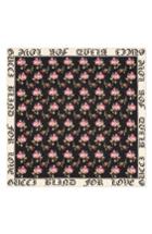 Women's Gucci Blind For Love Rose Foulard Scarf, Size - Black