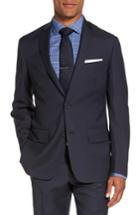 Men's Nordstrom Men's Shop Classic Fit Solid Wool Sport Coat R - Blue