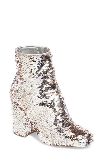 Women's Steve Madden Georgia Sequin Bootie M - Metallic