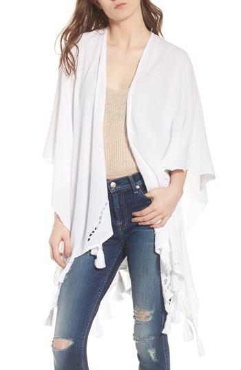 Women's Echo Cabana Silk Ruana, Size - White