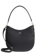 Kate Spade New York Oakwood Street - Lora Pebbled Leather Hobo - Black