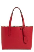 Burberry Small Lavenby Reversible Tote - Red