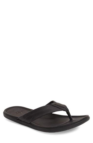 Men's Ugg 'delray' Flip Flop M - Black