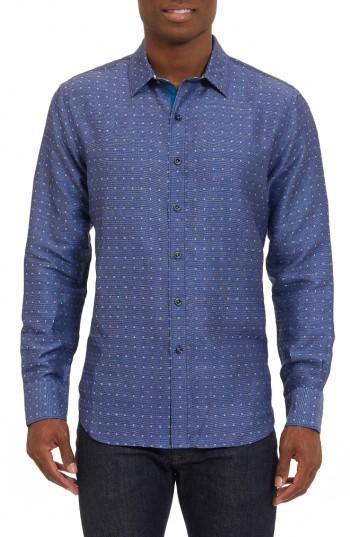 Men's Robert Graham New Guinea Sport Shirt - Blue