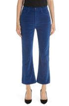 Women's 3x1 Nyc Empire Velvet Crop Flare Pants - Blue