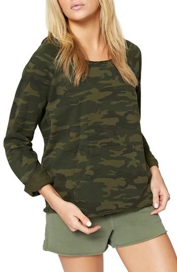 Women's Sanctuary Roadtripper Camo Hoodie, Size - Green