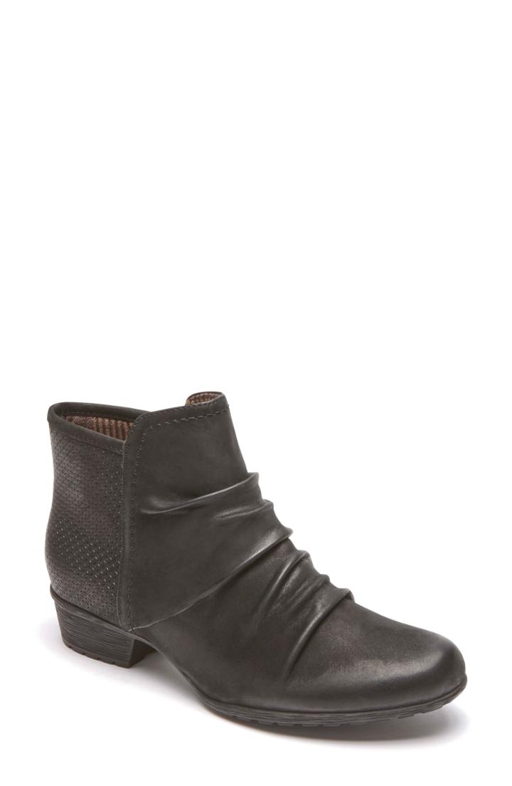 Women's Rockport Cobb Hill Gratasha Panel Bootie .5 M - Black