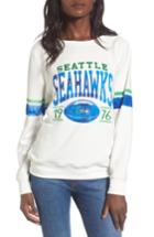Women's '47 Seattle Seahawks Throwback Sweatshirt - White